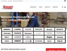 Tablet Screenshot of bauer-batterien.de